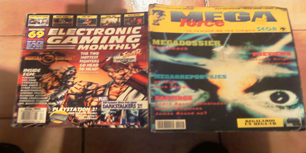 Revista Mega Force y Revista Electronic Gaming Montly